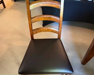 Wooden LadderBack Dining Chairs Set of  second image