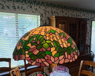 Meyda Tiffany Style Stained Glass Hanging Lamp