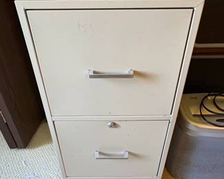 TwoDrawer Metal Filing Cabinet with Accessories second image