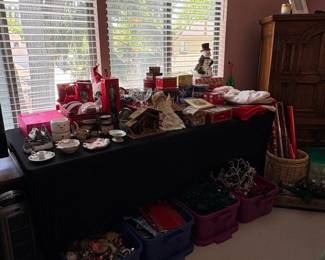 Assorted Christmas Decorations and Collectibles