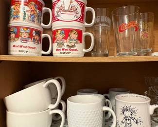 Assorted Campbells Soup Mugs and Collectible Glassware Collection second image