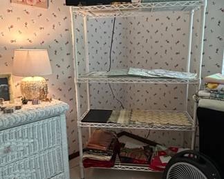 White Wire Shelving Unit