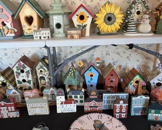Assorted Decorative Birdhouses and Miniature Houses second image
