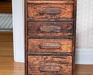Wooden file cabinet
