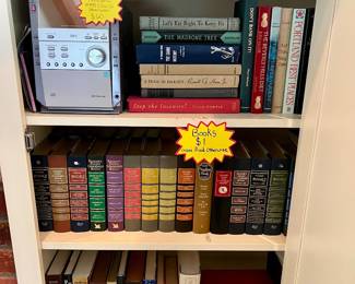 ALL Books are $1 and there are a lot more than can be seen here!