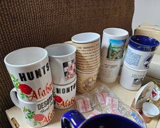 Mugs $2 each Keychains $0.50 each