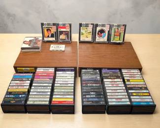 Cassette Tapes Holders Elvis 8 Tracks Couple CDs See Video