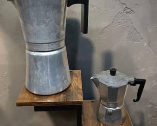 Jolly Express 1970s Moka Pot With Bakelite Handle Gemelli Moka Pot