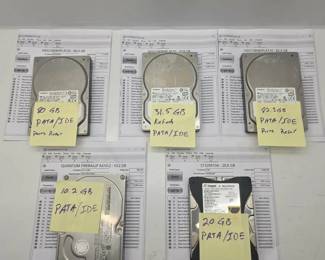Vintage PATA IDE Hard Drives See Specs Below