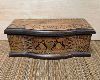 Indonesia Vintage Wood Trinket Box