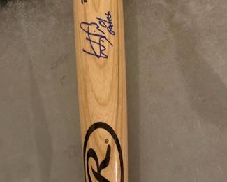 Wander Franco Baseball Bat Signed