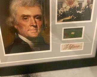 Thomas Jefferson Signed letter