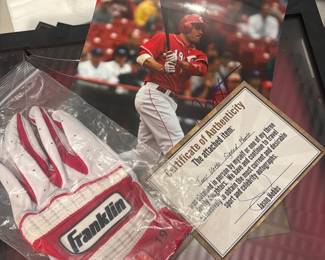 Signed Joey Votto Baseball Photo