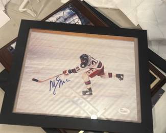 Mike Eruzione Signed Hockey Photo