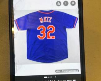 Steven Matz Signed Mets Jersey 32