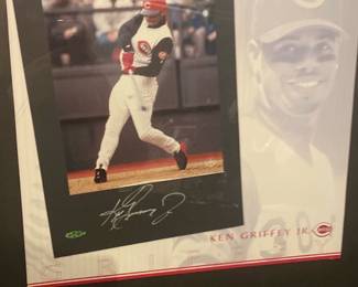Ken Griffey Jr. Signed Reds Print
