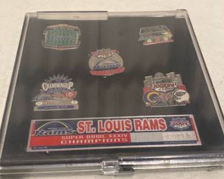 St. Louis Rams Super Bowl XXXIV Pins Set