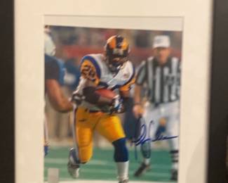 Framed Signed Football Photo