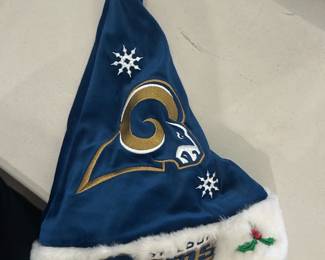 St. Louis Rams Santa holiday hat