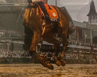 Mike Smith Signed Triple Crown Photo