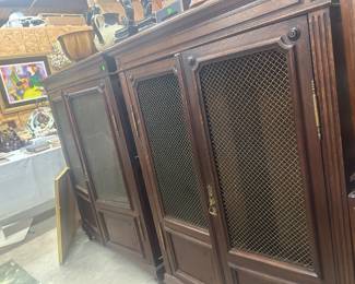 PAIR Louis XVI style bookcases