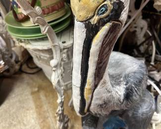 Concrete painted pelican