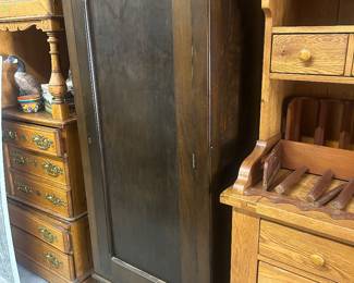 Circa 1900 single door armoire