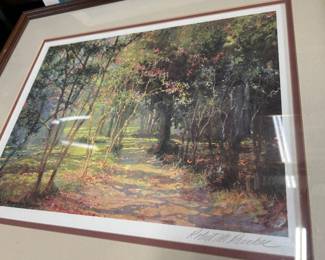Robert Rucker pencil signed  print 