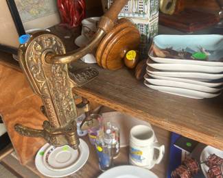 Vintage brass wine bottle opener 