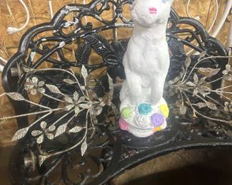 Cast iron garden bench