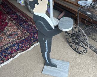 Vintage wooden butler
