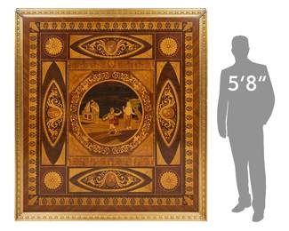 Monumental Marquetry Panel