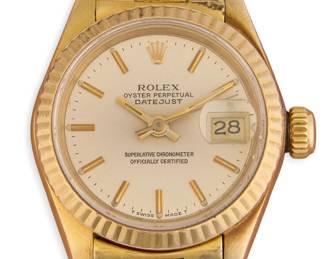 Vintage 18K Rolex Ladies Datejust Chronometer Watch