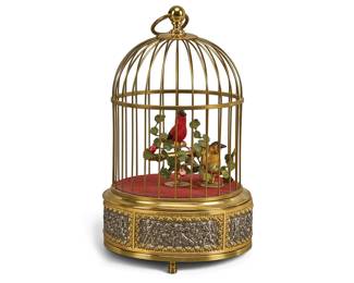 Antique German Bird Singing Automoton, working, circa-1920
