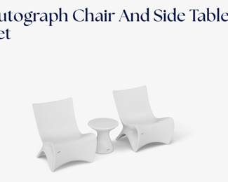 Autograph Chair and Side Table Set