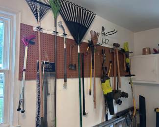 Beautifully maintained garden tools