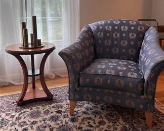 One of 2 identical accent chairs, like new