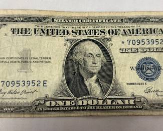 Star note silver certificates