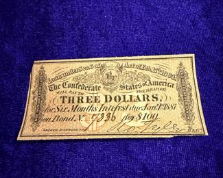 Confederate bond coupon