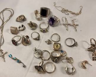 Collection of Sterling jewelry