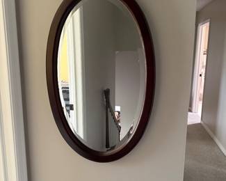Victorian oval mirror $25