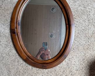 Oval mirror $25