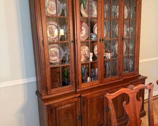 Bob Timberlake lighted hutch and buffet solid cherry - $1600