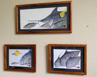 Gyotaku Rice Paper Prints