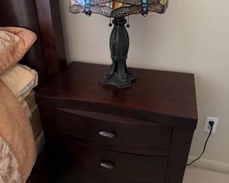 Tiffany Style Lamp, Bed Side End Table