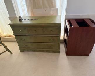 Vintage Dresser, Wooden File Cabinet 