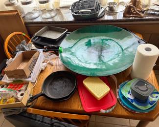 Cast Iron Pans, Table Platter