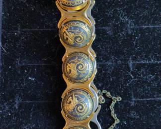 Victorian Mourning Bracelet with Dragon Motif