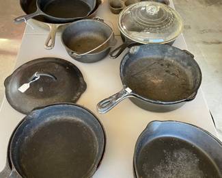 Lots of cast-iron, Wagner and Griswold