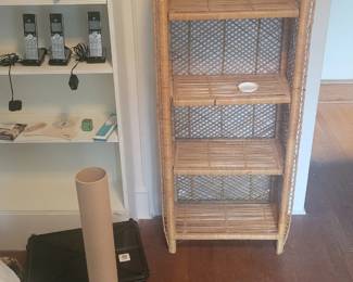 wicker shelves